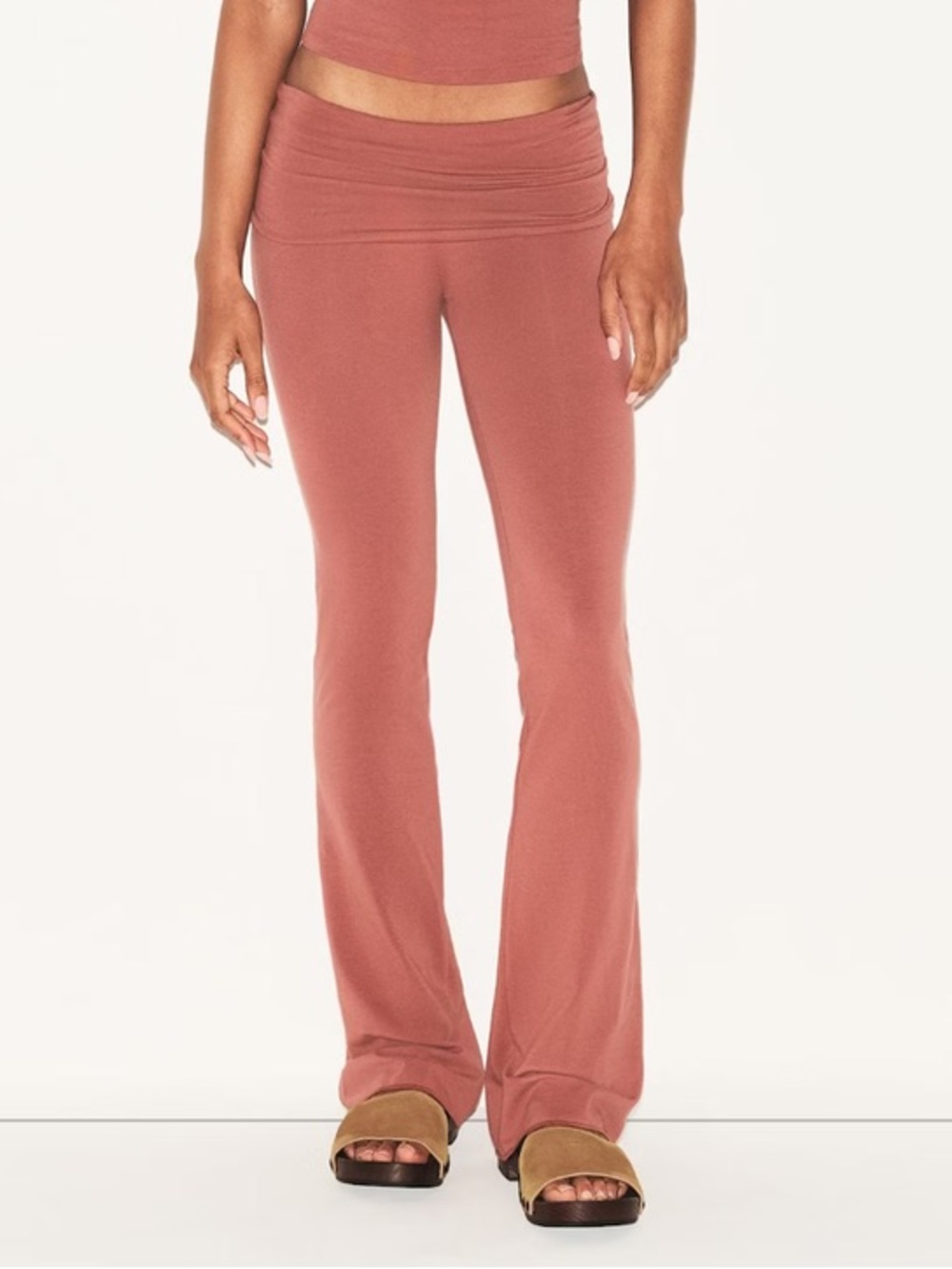 SKIMS Cotton Jersey Foldover Pant